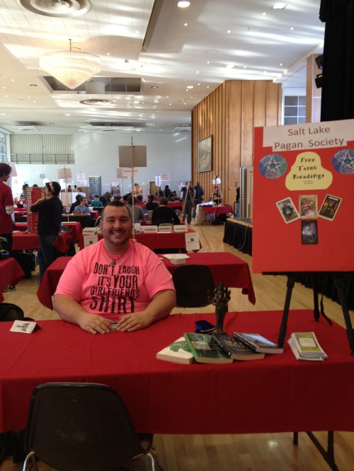 Daniel Cureton with his tarot, University of Utah, Salt lake City, UT January 9, 2013