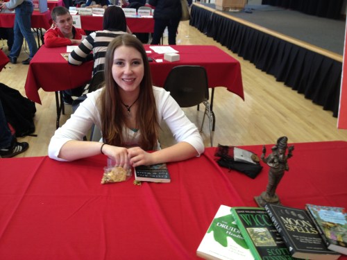 Kandrie Mylroie and her runes, University of Utah, Salt Lake City, January 9, 2013