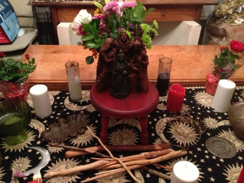 Imbolc 2013 altar center February 2, 2013 Salt Lake City, UT
