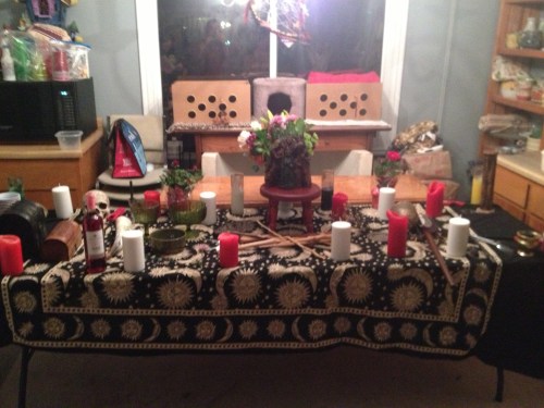 Imbolc 2013 altar February 2, 2013 Salt Lake City, UT