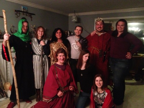 Imbolc 2013 front l to r April Love, Callista Dreamwalker, Kandrie Mylroie with Lauren Holman back right February 2, 2013 Salt Lake City, UT