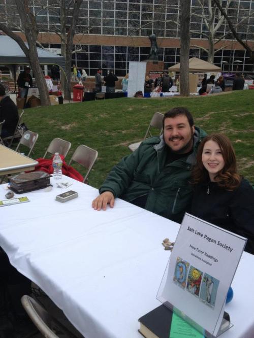Grand Kerfuffle Tabling Daniel Cureton (l) and Kandrie Mylorie Friday April 19, 2013 University of Utah Salt Lake City, UT