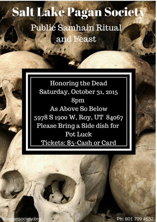 SLPS Samhain 2015 Flyer