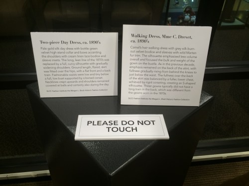 5th Annual Salt City Steamfest, Friday, fashion collection info cards for two piece day dress and walking dress, August 12, 2016, Utah Cultural Center, West Valley City, UT