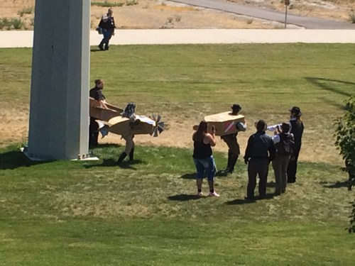 5th Annual Salt City Steamfest, cardboard airship race, Sunday, August 14, 2016, Utah Cultural Center, West Valley City, UT