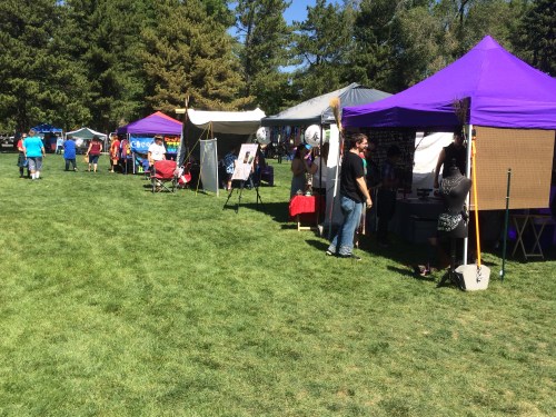 Salt Lake City 15th Annual Pagan Pride Day, vendor booths (looking NE), Saturday, September 17, 2016, Liberty Park, Salt Lake City, UT