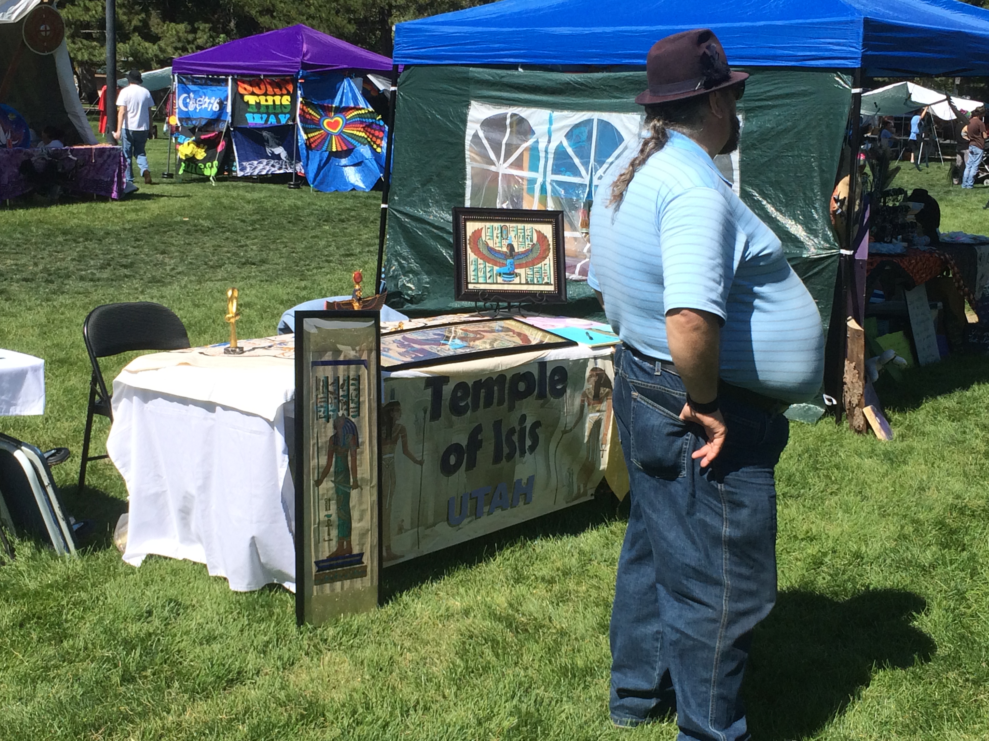Salt Lake City 15th Annual Pagan Pride Day, Temple of Isis booth, Saturday, September 17, 2016, Liberty Park, Salt Lake City, UT 