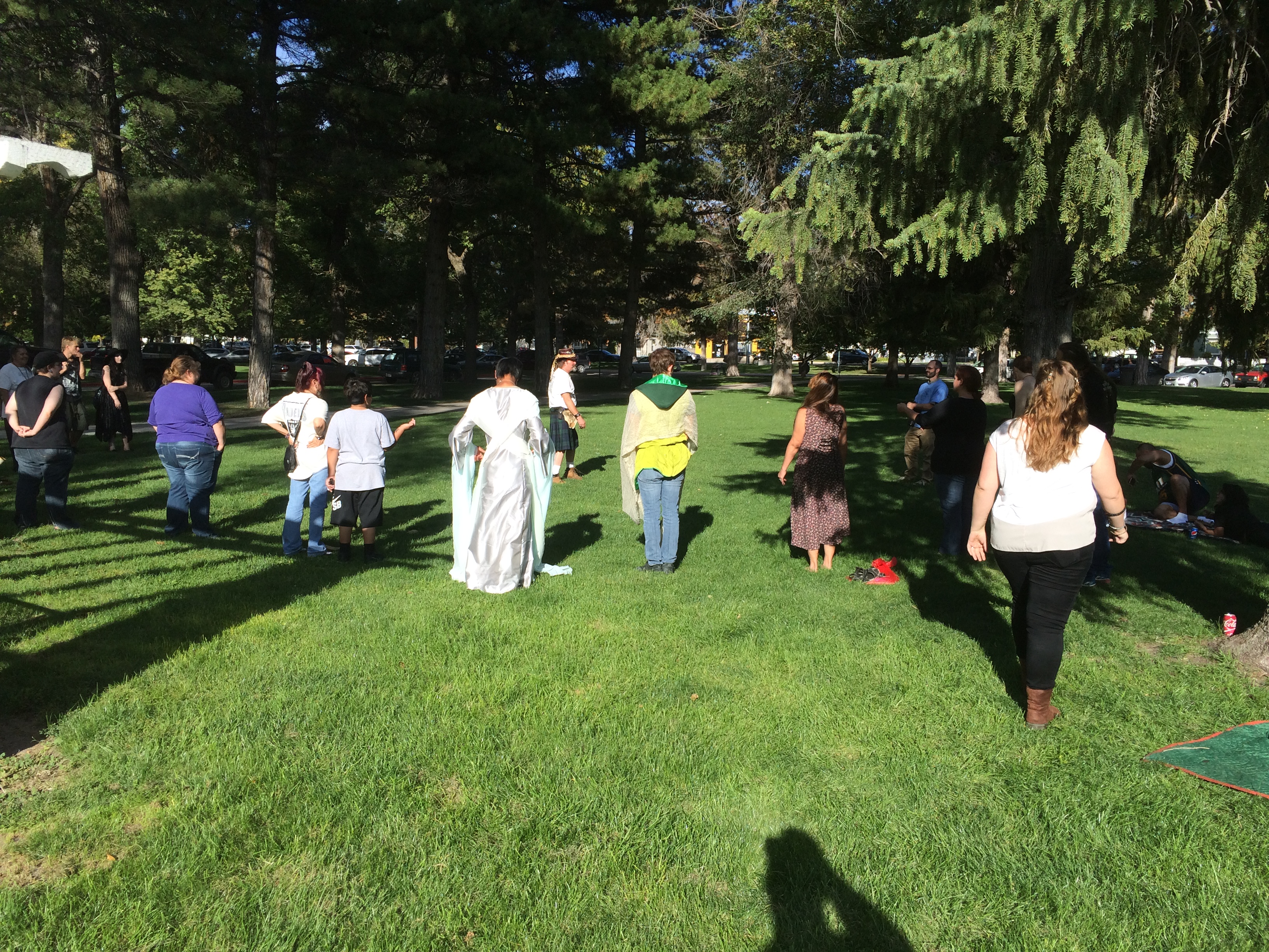 Salt Lake City 15th Annual Pagan Pride Day, closing rith with Hart's Hearth Clan, Saturday, September 17, 2016, Liberty Park, Salt Lake City, UT