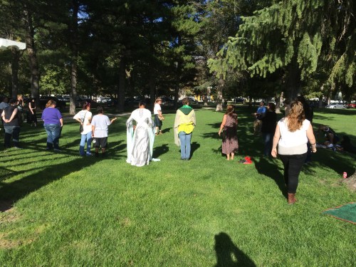 Salt Lake City 15th Annual Pagan Pride Day, closing rith with Hart's Hearth Clan, Saturday, September 17, 2016, Liberty Park, Salt Lake City, UT