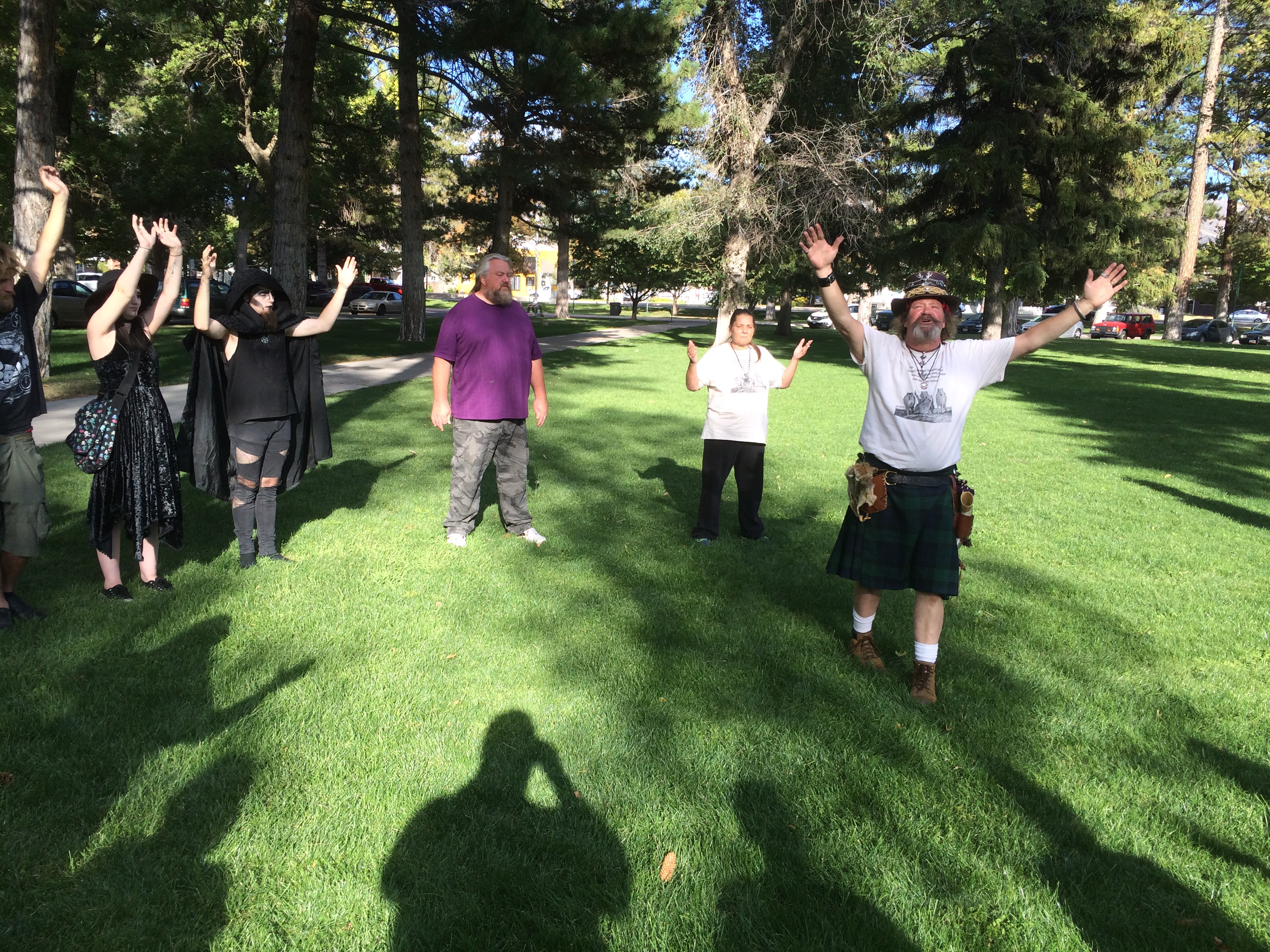 Salt Lake City 15th Annual Pagan Pride Day, Saturday, Rex Juhlin (center right), September 17, 2016, Liberty Park, Salt Lake City, UT 