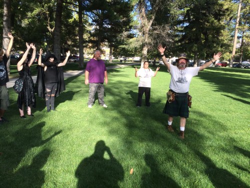 Salt Lake City 15th Annual Pagan Pride Day, Saturday, Rex Juhlin (center right), September 17, 2016, Liberty Park, Salt Lake City, UT 